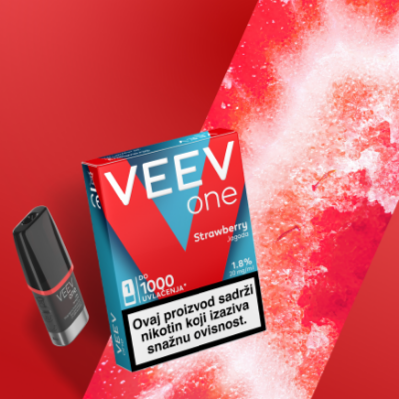 VEEV ONE vape uređaj u svjetloružičastoj boji. 0
